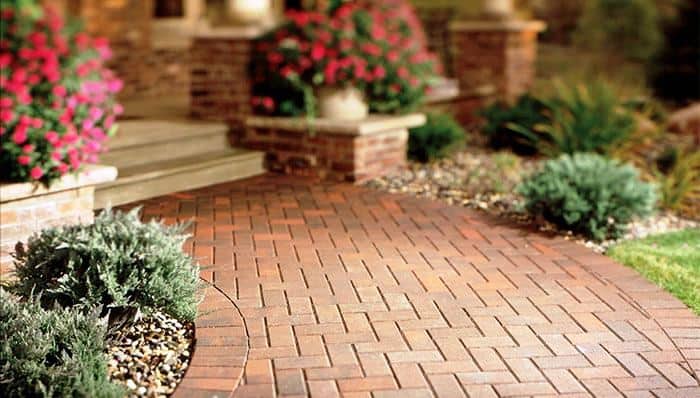 Image of beautifully laid garden tiles, enhancing the outdoor aesthetic and functionality.